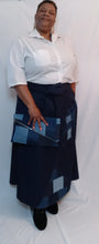 Load image into Gallery viewer, Denim Patchwork Maxi Skirt